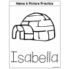 Sample - Name & Picture Practice - Original