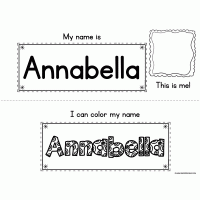 Sample - Name Tracing & Writing Practice Booklet