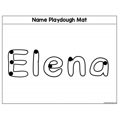 Name Playdough Mat Preview